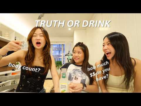 TRUTH OR DRINK CHALLENEGE W/ MY SISTERS... uncomfy asf