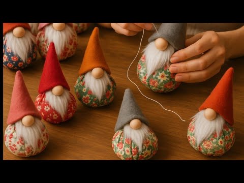 I make several a day, very easy to make yo-yo gnomes #crafts #doityourself #christmas #diy