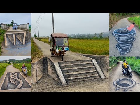 Want To Walk On The 3D Street Art Illusion