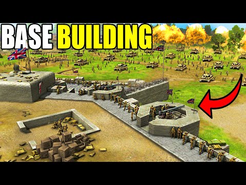This WW2 Base Building FORTRESS SIEGE is IMPOSSIBLE to Defend... - Gates of Hell: British Army