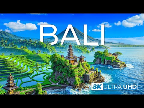 Wonders of Bali | Discover Exotic Wildlife, Hidden Waterfalls, and Tranquil Shores 🌍 Travel Video 8K