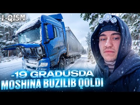 MOSKVA UZBEKISTON 12 TONNA YUK BILAN YO’LLAR MUZLADI 🥶 ❄️ OXIRGI REYS AVARYALAR!!
