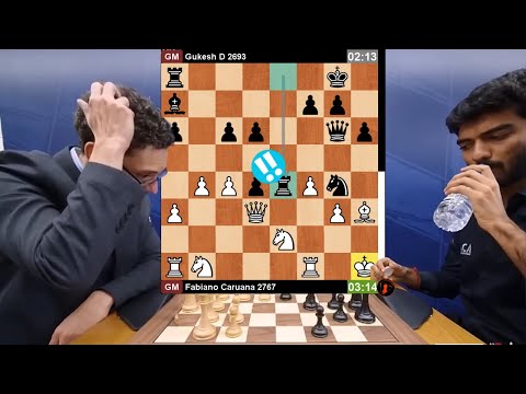Gukesh sacrifices Bishop and Rook! Fabiano Caruana vs Gukesh | Champions Showdown 2025
