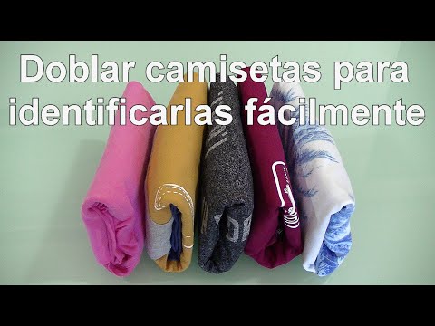 How to fold t-shirts for easy identification. Pocket method