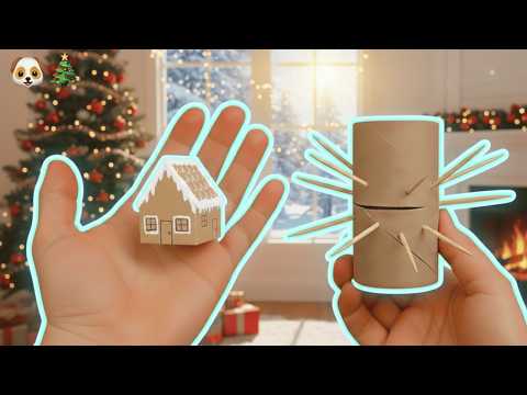 ✨ DON'T Buy Christmas Decor! Make This Glowing Village Wreath for $0! 💰 | DIY Crafts