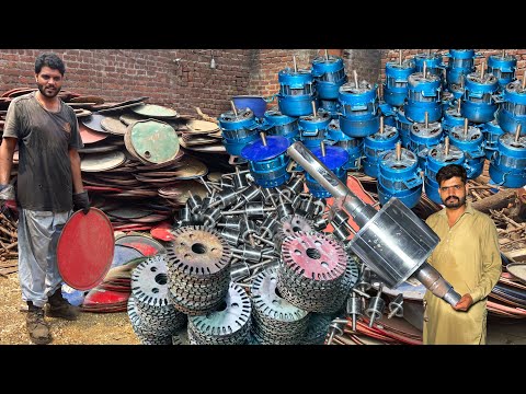 How Electric Motor Router Manufacturing Process From Oil Drum Recycling in Factory