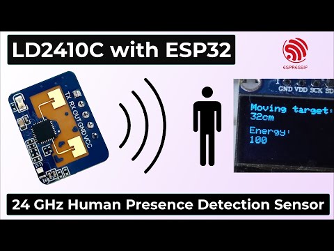 LD2410 mmWave Human Presence Detection Sensor with ESP32 | Stationary & Moving Human Detection