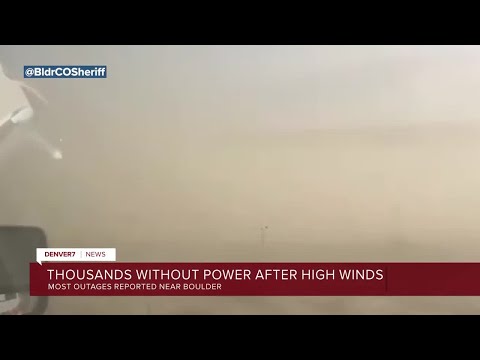 Hurricane-force winds barrel through Boulder, toppling trees & closing roadways