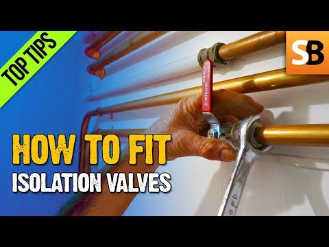 How to Fit an Isolation Valve on Copper Water Pipe