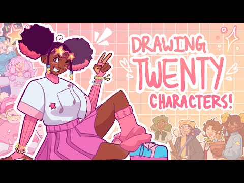 drawing TWENTY of my viewer’s OC’s!! ☆ art + commentary