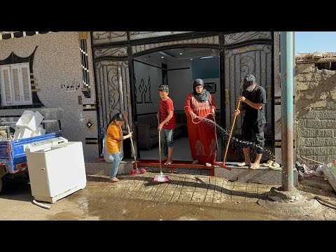 روتين الروقان بعد تشطيب سلم فلتى لميت كل الحبايب يشركوني فرحتى وغسلنها من فوقها لتحتها 💃تشطيب السلم