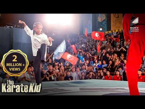 Dre Showcases the Crane Kick in the Championship Final | The Final Blow | The Karate Kid