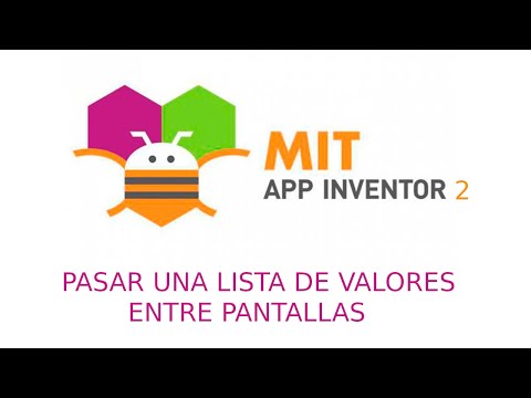 App Inventor 2 - Lección 15 -  Pasar una lista de datos entre pantallas
