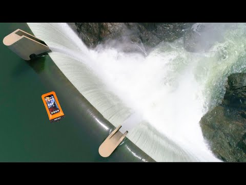 Dropping an iPhone 13 Pro Down Giant 150 Foot Waterfall - Will it Survive?