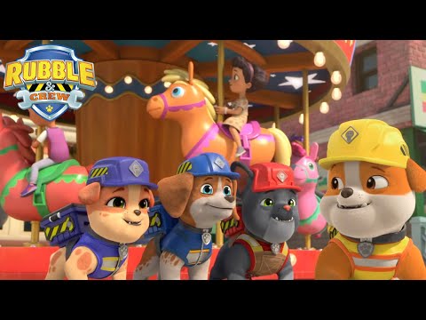 Rubble Helps Build a Carousel | Rubble and Crew | Cartoons for Kids