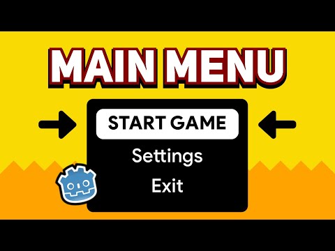 Create MAIN MENU for your Godot game