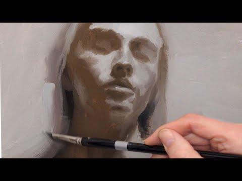 Portrait Oil Painting Process. Includes Every Brushstroke With Palette View.
