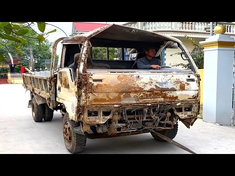 Genius Boy Completely Restored An Old HYUNDAI Truck Abandoned For Many Years90 Days Of Non-stop Work