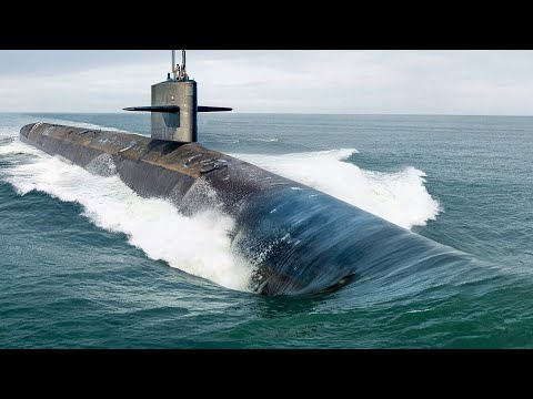 Inside US Largest Nuclear Submarine Patrolling the Sea at High Speed