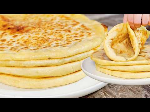 Беру стакан КЕФИРА! Съедаются в один миг!Хачапури на СКОВОРОДЕ!Без ДРОЖЖЕЙ