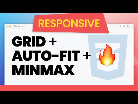 Easy One-line Responsive Layouts with CSS Grid, Auto-fit and MinMax 🔥