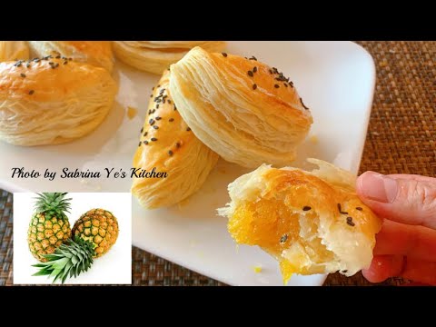 puff pastry pineapple cake  pineapple recipe