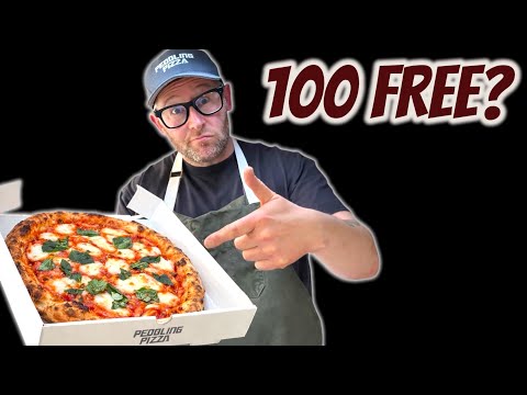 I gave away 100 free pizzas