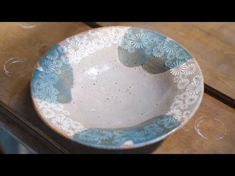 "Kakewake technique" Making mishima plates - Pottery