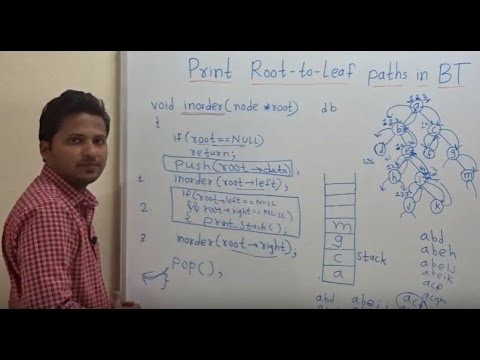 Print all ROOT to LEAF paths in a binary tree