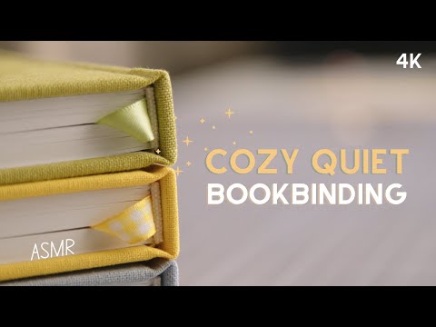 Bookbinding brings me calm and presence ✦ ASMR case binding process, no talking