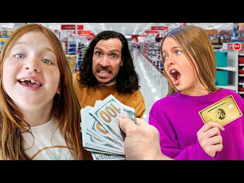SALiSH challenges ADLEY to spend $500!! Shopping Spree with 9 year olds, Doll Stuff, Crafts, Pizza