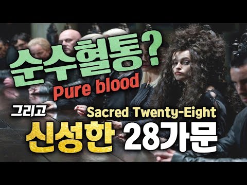 해리포터에서 말하는 순수혈통이란? 그리고 신성한 28가문에는 어떤가문이 있을까?