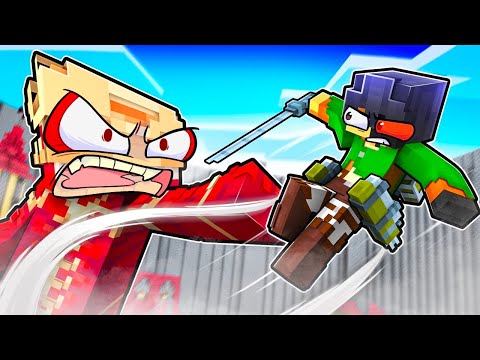 Surviving ATTACK ON TITAN in Minecraft!