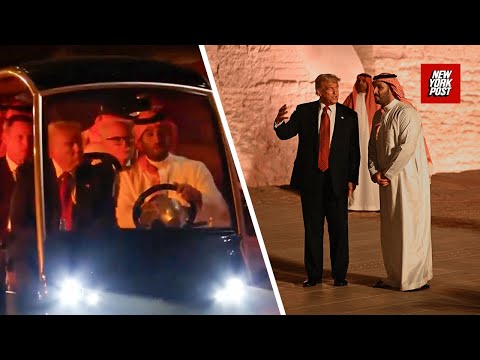 Trump takes golf cart tour of At-Turaif with MBS ahead of Saudi state dinner