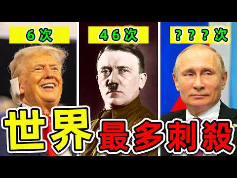 全世界“被刺殺最多”的10個總統！川普只排第10，希特勒排第4，第一名高達638次，擁有35000個女友。|#世界之最top #世界之最 #出類拔萃 #腦洞大開 #top10 #總統 #最多刺殺