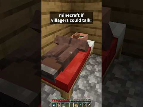 If Villagers Could Talk In Minecraft