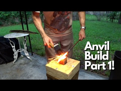Turn a JUNK sledge hammer into an anvil! | Start blacksmithing