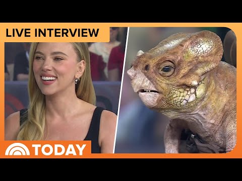 Scarlett Johansson Brings Baby Dinosaur to TODAY