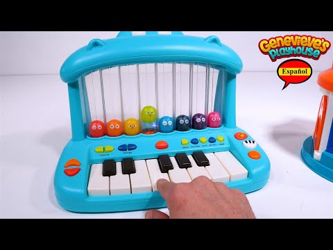 Video de Aprendizaje para Niños: ¡Aprenda Colores, Formas y Números con el Piano de Juguete Hippo!