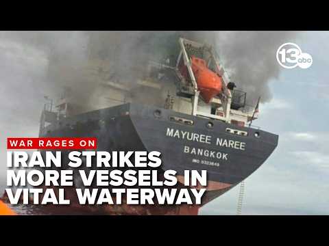 Iran escalates war at sea as ships burn in Strait of Hormuz, oil prices surge