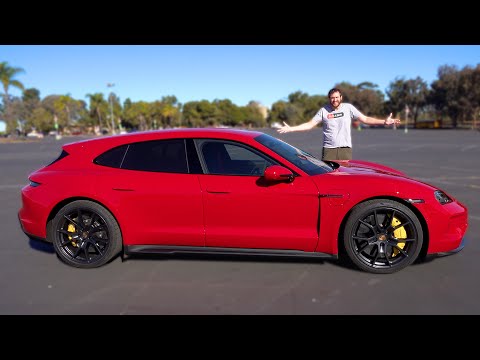 The 2025 Porsche Taycan GTS Sport Turismo Is the Coolest Electric Car