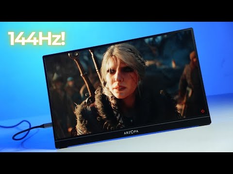 This is an AFFORDABLE 16" 144Hz Portable Gaming Monitor - Arzopa Z1FC Review