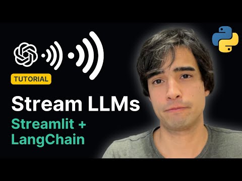 Stream LLMs with LangChain + Streamlit | Tutorial