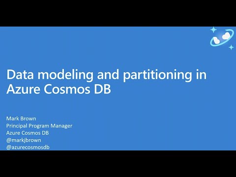 Data Modeling and Partitioning in Azure Cosmos DB - Mark Brown - NDC Oslo 2021