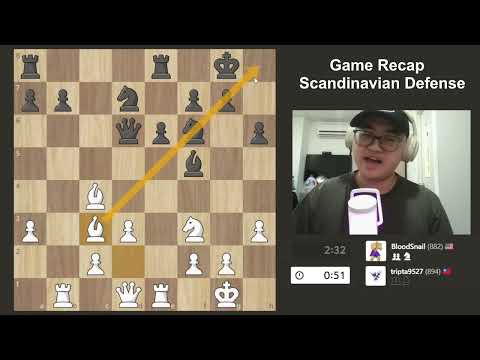 Find a Better Square for Your Bad Pieces! Scandinavian Defense: Mieses-Kotrč Variation, Game Recap
