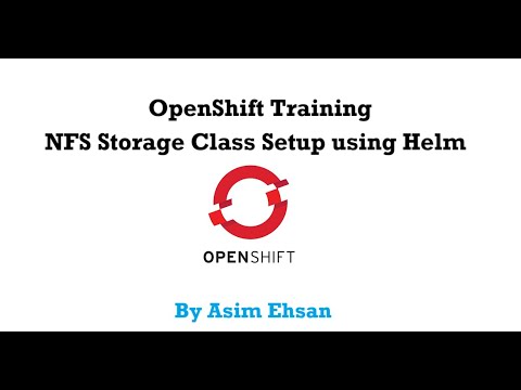 NFS storage class setup using helm on OpenShift