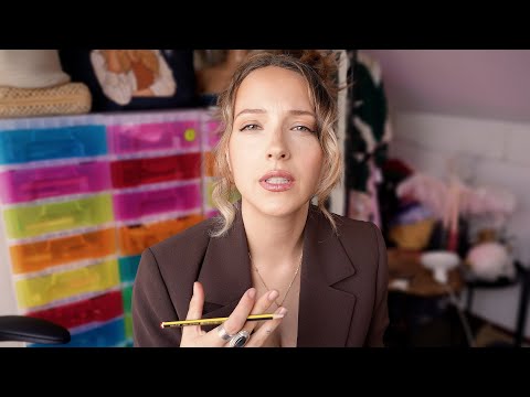 lo-fi ASMR model induction ✨ testing props on you, analysing poses and fit for work medical exam