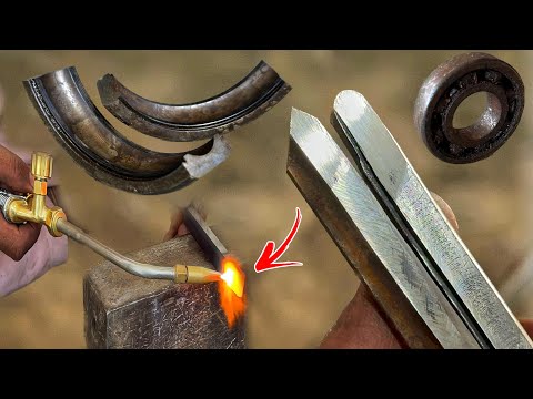 The complete process of making a threading lathe tool from a broken bearing | Thread tool ideas