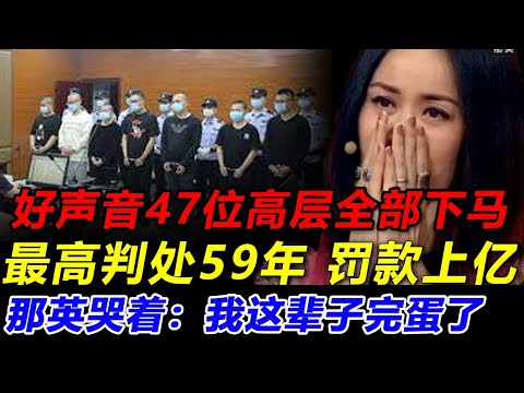 好聲音47名全部被處！ 59年罰上億！ 那英掩住口鼻，眼淚終於掉下來：從封殺刀郎那時候開始，那英就走上不歸路，週深被整慘，汪峰成為小弟！#那英#潘瑋柏#周華健#薛之謙#中國好聲音#劉德華#刀郎#周傑倫