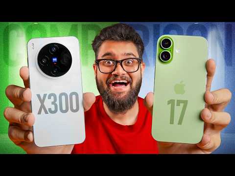 vivo X300 vs iPhone 17 Full Comparison 😱 Camera, Display & More